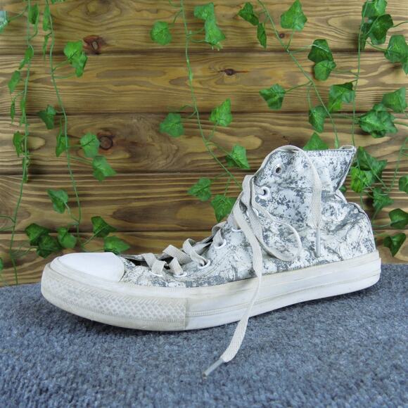 Converse Men Mid Chuck Taylor II Retro Sneaker Gray Synthetic Sz 10 Medium Used - Picture 1 of 6